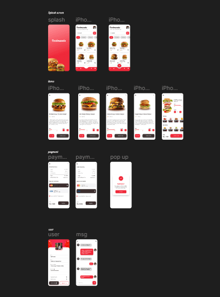 Food Ordering App Design