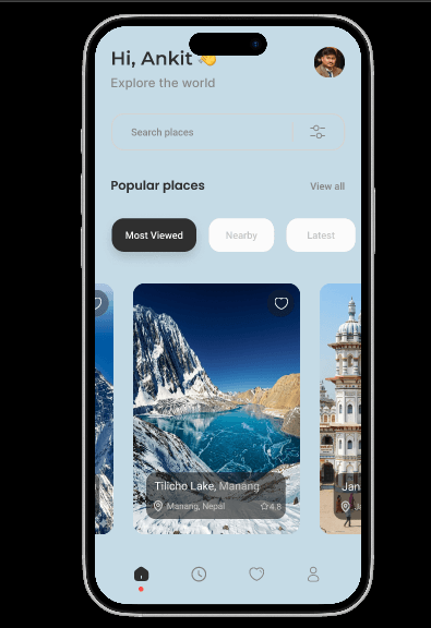 Travel Booking App Design